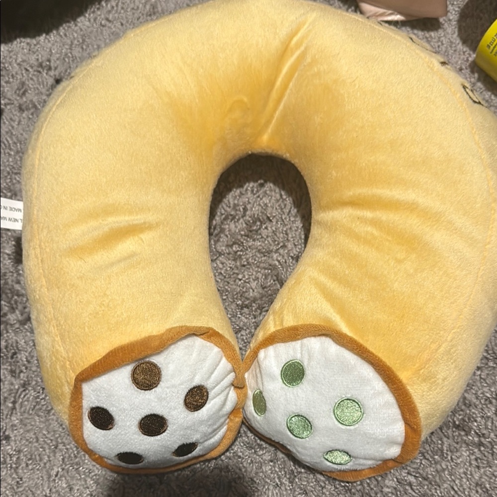 Yellow Donut Neck Pillow